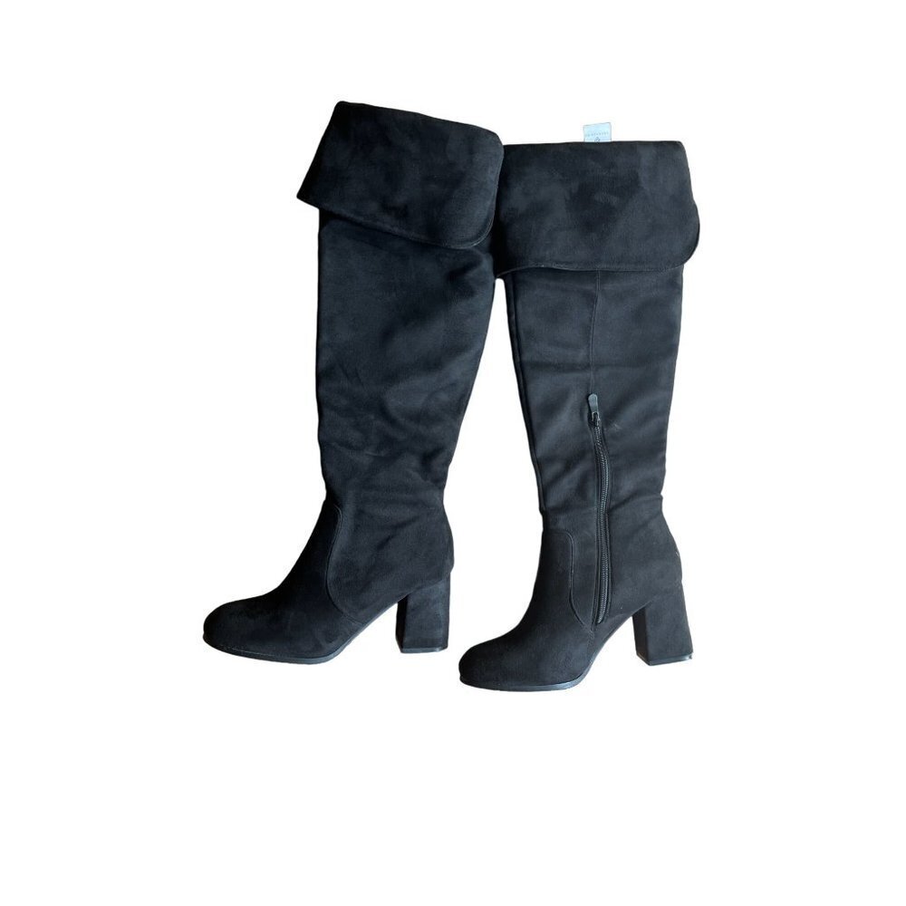 Dream Pairs Womens Boots Suede Size 7.5 Stretch High